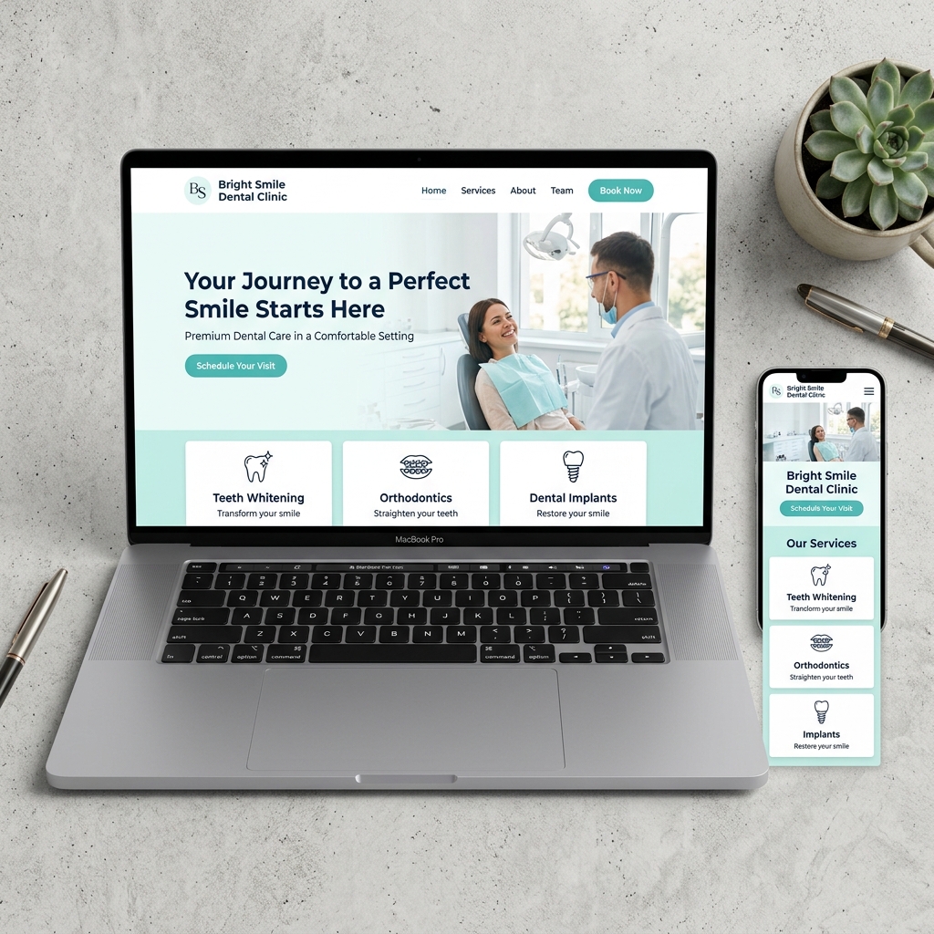 Dental Clinic Website — Bright Smile Dental Clinic